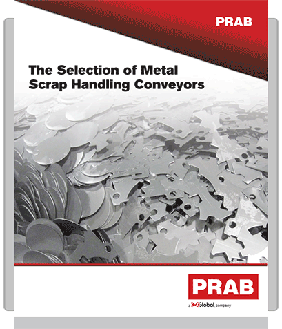 The Selection of Metal Scrap Handling Conveyors PDF Cover | Prab.com
