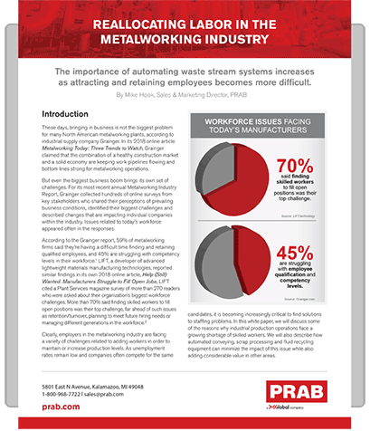 White Paper: Reallocating Labor in the Metalworking Industry | Prab.com