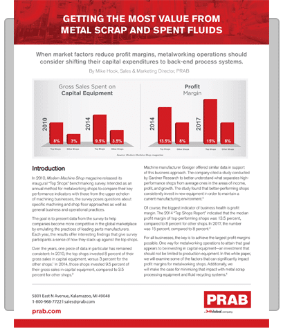 White Paper: Getting the Most Value from Metal Scrap and Spent Fluids | Prab.com