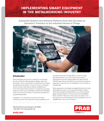 White Paper: Implementing Smart Equipment In The Metalworking Industry | Prab.com