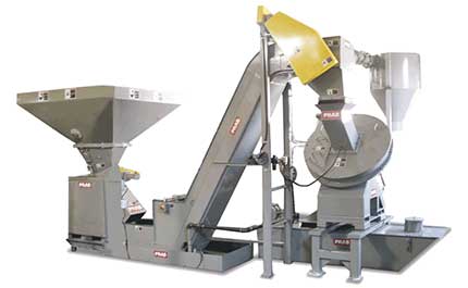 PRAB Crusher/Wringer Chip Processing System