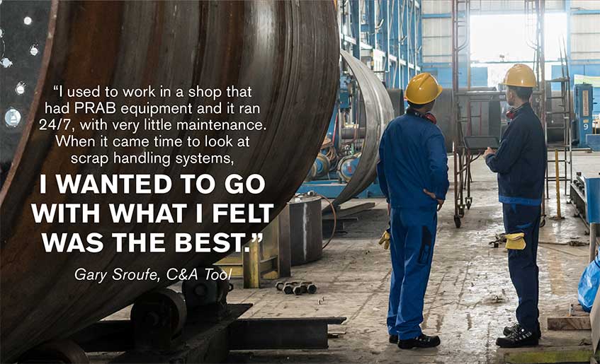 Product Brochure: PRAB Builds Equipment for the Toughest Jobs in Manufacturing and Metalworking Hero Image | Prab.com