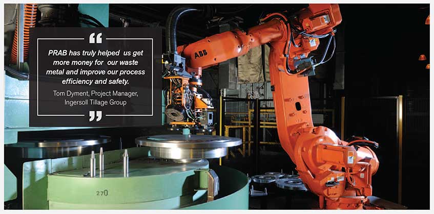 Case Study: Ingersoll Tillage Enhances Workplace Safety And Increases Scrap Value With Prab’s Horizontal Axis Crusher | Prab.com
