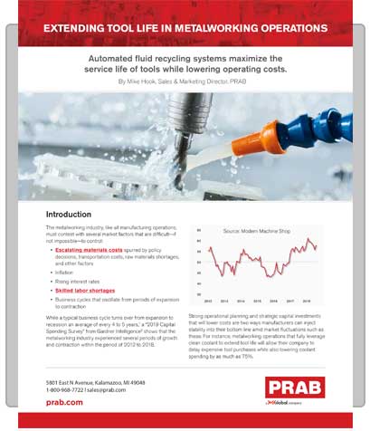 White Paper: Extending Tool Life In Metalworking Operations | Prab.com