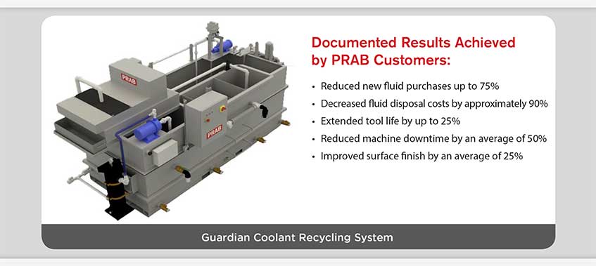 Product Brochure: PRAB Guardian Coolant Recycling System Hero Image | Prab.com