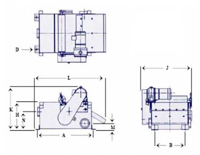 Drawing for MCA Models 360 to 1200 | Prab.com