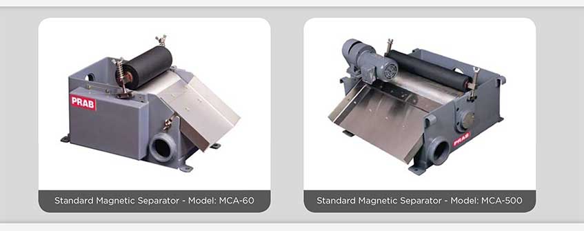 Standard Magnetic Separator - Model: MCA-60 & MCA-500 | Prab.com