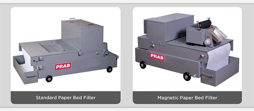 PRAB's Standard Paper Bed Filter & PRAB's Magnetic Paper Bed Filter | Prab.com