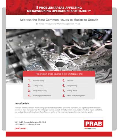 White Paper: 8 Problem Areas Affecting Metalworking Operation Profitability | Prab.com