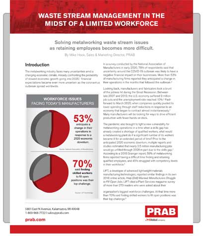 White Paper: Waste Stream Management in the Midst of a Limited Workforce | Prab.com