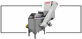 Model V separator features a vibration deck and blower combination for medium/high volume systems | Prab.com