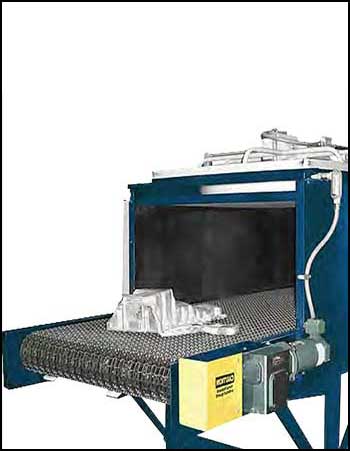 Flat Wire Mesh Belt Design Promotes Extra Cooling For Casting Applications | Prab.com