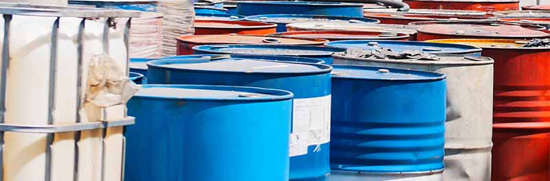Barrels and Skids Containing Metalworking Hazardous Waste