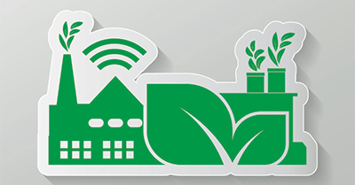Green Manufacturing Sticker Graphic